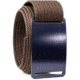 Grip6 Standard Blue Steel Buckle w/Brown Strap, 44, SB-BLUESTEEL-MS-CUB-1.5-44