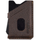 Grip6 Wallet Black w/Brown Leather Sleeve w/No Loop, WLT-NJA-NP-BRNL