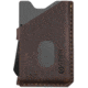 Grip6 Wallet Grey w/Brown Leather Sleeve w/No Loop, WLT-GML-NP-BRNL