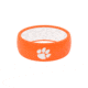 Groove Life Original Collegiate Clemson Full Logo Silicone Ring, Orange/White, 11, 19327