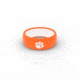 Groove Life Original Collegiate Clemson Silicone Ring, Orange/White, 14 TGV-RNG-OR-CL-CLEM-OW-14