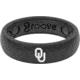 Groove Life Thin Oklahoma White Logo Silicone Ring, Black, 10, 12358