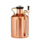 Growlerwerks uKeg 128 oz Pressurized Growler, Copper Plated GWA1002-CU-NB-00