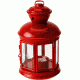 Fiesta Candle Lantern-Red