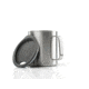 GSI Glacier Stainless 15oz Camping Double Wall Cup, Brushed, 63240