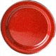 GSI Ss Rim Dinner Plate Red 04226