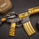 Guntec USA AR-15 Accent Kit, Anodized Gold, ACC-KIT-GOLD