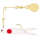 H&amp;H Lure Company Cajun Super Spin, White/Red Dot, Gold Blade, 1/8oz, CSS-13G