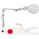 H&amp;H Lure Company Cajun Super Spin, White/Red Dot, Nickel Blade, 1/8oz, CSS-13N