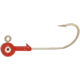 H&amp;H Lure Company Cocahoe Round SW Jighead, 1/4 oz, 2/0 Hook, Red 10/Pack, C1410-01