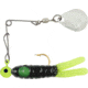 H&amp;H Lure Company Pro Cajun Spin, Black/Chartreuse Tail &amp; Dot, Nickel Blade, 1/16oz, CS-24N