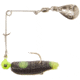 H&amp;H Lure Company Pro Cajun Spin, Black/Chartreuse Tail &amp; Dot, Nickel Blade, 1/32oz, CGS-24N