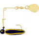H&amp;H Lure Company Pro Cajun Spin, Black/Yellow Stripe, Gold Blade, 1/16oz, CS-17G