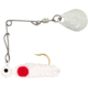 H&amp;H Lure Company Pro Cajun Spin, White/Red Dots, Nickel Blade, 1/32oz, CGS-13N