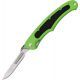 Havalon Piranta-Bolt Folding Knife, 2.75in, Stainless Blade, Clampack, Shock Green, XTC-60ABOLTGX