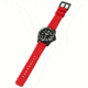 Hawaiian Lifeguard Association Dive Watches, Black Dial, Red Strap, Black, One Size, HLA 5412