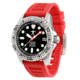 Hawaiian Lifeguard Association Dive Watches, Black Dial, Red Strap, Steel, One Size, HLA 5410