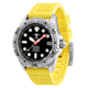 Hawaiian Lifeguard Association Dive Watches, Black Dial, Yellow Strap, Steel, One Size, HLA 5403