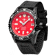 Hawaiian Lifeguard Association Dive Watches, Red Dial, Black Strap, Black, One Size, HLA 5418
