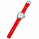 Hawaiian Lifeguard Association Dive Watches, White Dial, Red Strap, Steel, One Size, HLA 5411