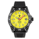 Hawaiian Lifeguard Association Dive Watches, Yellow Dial, Black Strap, Black, One Size, HLA 5407