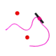 Hawken Outdoors Aero-Float Micro Bobber Stop Neon Pink w/Slotted Tube Beads 10ct, AFBSPK-10