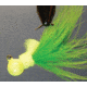 Hawken Outdoors Aerojig Marabou Jig 1/4 oz, 1/0 Hook, Chartreuse &amp; Green, AJM14116