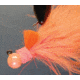 Hawken Outdoors Aerojig Marabou Jig 1/4 oz, 1/0 Hook, Peach Chartreuse/Orange &amp; Flame, AJM14130