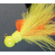 Hawken Outdoors Aerojig Marabou Jig 1/8 oz, Number 1 Hook, Chartreuse &amp; Orange, AJM18125