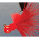 Hawken Outdoors Aerojig Marabou Jig 1/8 oz, Number 1 Hook, Red, AJM18121
