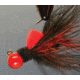 Hawken Outdoors Aerojig Marabou Jig 1/8 oz, Number 1 Hook, Red &amp; Black, AJM18107