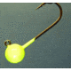 Hawken Outdoors Aerojig Plain Jighead, 1/8 oz, 1/0 Hook, Green Chartreuse, 3/Pack, Custom Gamakatsu Hook, AJP18008