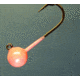 Hawken Outdoors Aerojig Plain Jighead, 1/8 oz, 1/0 Hook, Peach 3/Pack, Custom Gamakatsu Hook, AJP18007