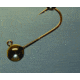 Hawken Outdoors Aerojig Plain Jighead, - P-2 - 1/16 oz, 1/0 Hook Black, 3/Pack, Custom Gamakatsu Hooks, AJP11602