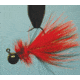 Hawken Outdoors Woolly Bugger Jig 1/8 oz, Black/Red, WB18003