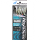 Hayabusa Real Scale Flasher Sabiki, Main 40Lb And Branch 30Lb Test Line, Size 18, 6 Hooks, EX126-18