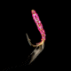 Hayabusa UV 6-Hook Sabiki for Ice Fishing, Pink Skin, 1 Piece, Size 5, EX013-5