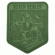 Hazard 4 Death Dealer by Frank Frazetta Patch, OD Green, FZ-DDL-ODG