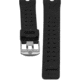 Hazard 4 Nautical TPR Watch Band, Stainless Steel Buckle, Black, WB-NAT24-SS-BLK