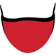 Headsweats Reversible Elite Face Mask, Sport Red, 3616 9500sSptRd