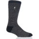 Heat Holders Dominic Twist Heel &amp; Toe Crew Sock - Mens, Black/Grey, US 7-12, MHHTWSBG