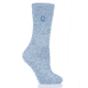 Heat Holders Primrose Twist Crew Sock - Womens, Denim/Cream, US 5-9, HHW05202