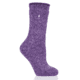 Heat Holders Primrose Twist Crew Sock - Womens, Purple, US 5-9, HHW05417