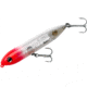 Heddon Super Spook Jr. Topwater Walking Bait, 3-1/2in, 1/2 oz, White/Pink Silver Insert, X923625