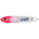 Heddon Super Spook Jr. Topwater Walking Bait, 3-1/2in, 1/2 oz, White/Pink Silver Insert, X923625