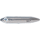 Heddon Super Spook Topwater Bait, Floating, 7/8oz, 5in, Nickel Plate, X925611