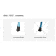 Helinox Ball Feet Set, 4 pk, 12783