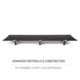 Helinox Cot One Convertible, Insulated, Black, 10681