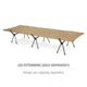 Helinox Cot One Convertible, Long, Coyote Tan, 10680