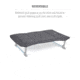 Helinox Dog Cot Warmer, Black/Iron, Large, 12507